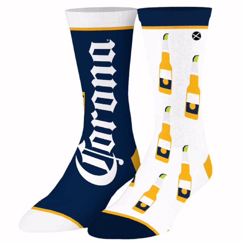 Corona Beer Split Athletic Crew Socks - NEW Fast Ship